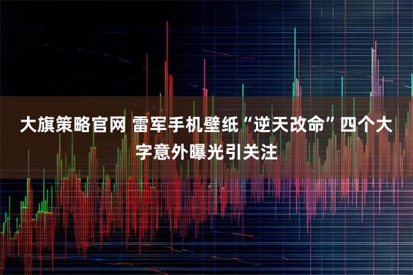 大旗策略官网 雷军手机壁纸“逆天改命”四个大字意外曝光引关注
