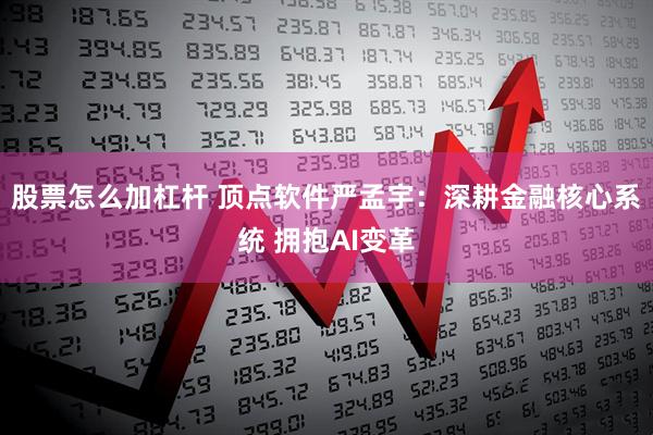 股票怎么加杠杆 顶点软件严孟宇：深耕金融核心系统 拥抱AI变革